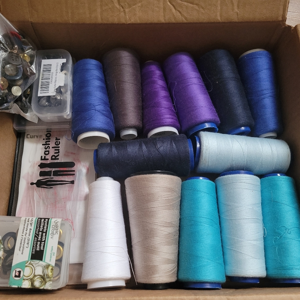 Assorted Sewing Thread Spools